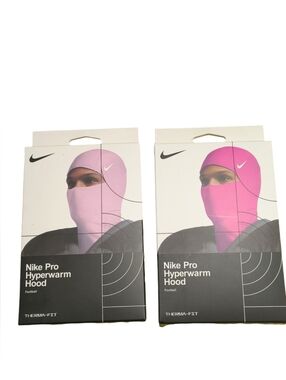 Nike Pro Hyperwarm Hood - Light Pink and Bright Pink Duo Set  NWT